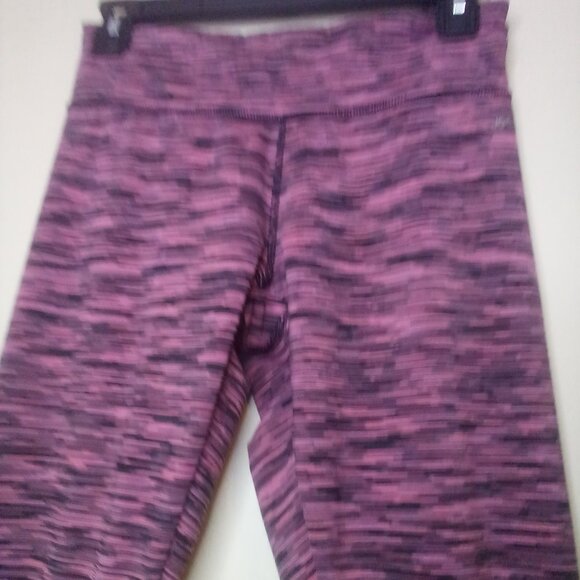 Jockey Leggings Women S Active Athletic Pattern Black Pink - Picture 6 of 14